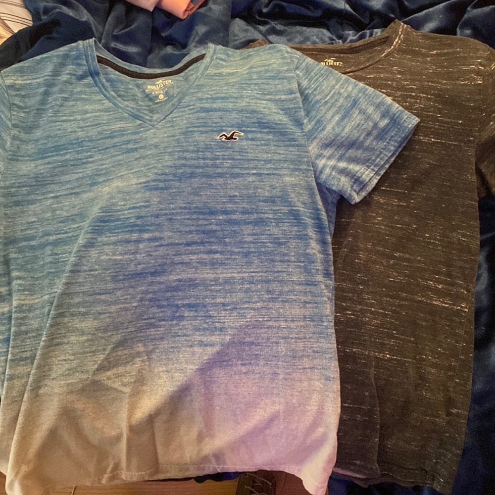 kids extra small black and blue shirts